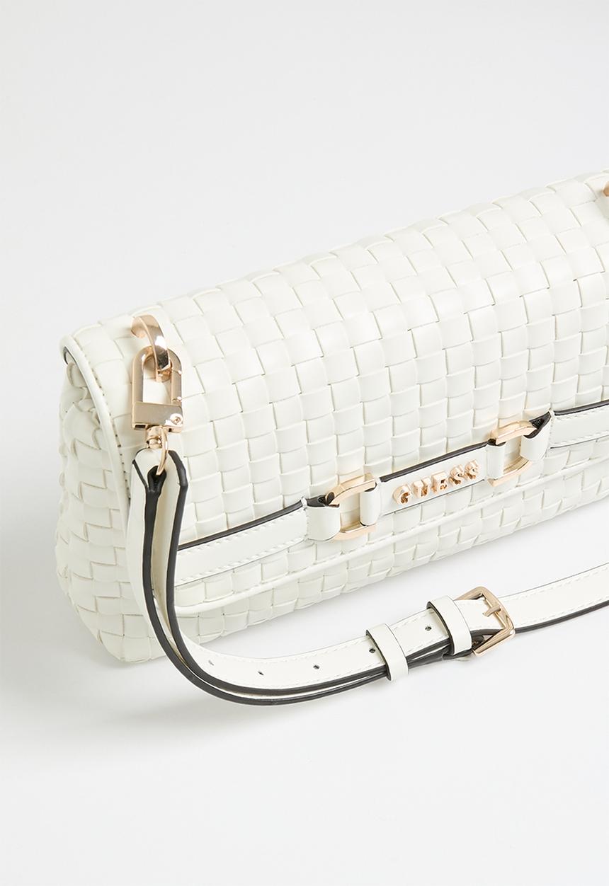 GUESS - Majka crossbody flap - white