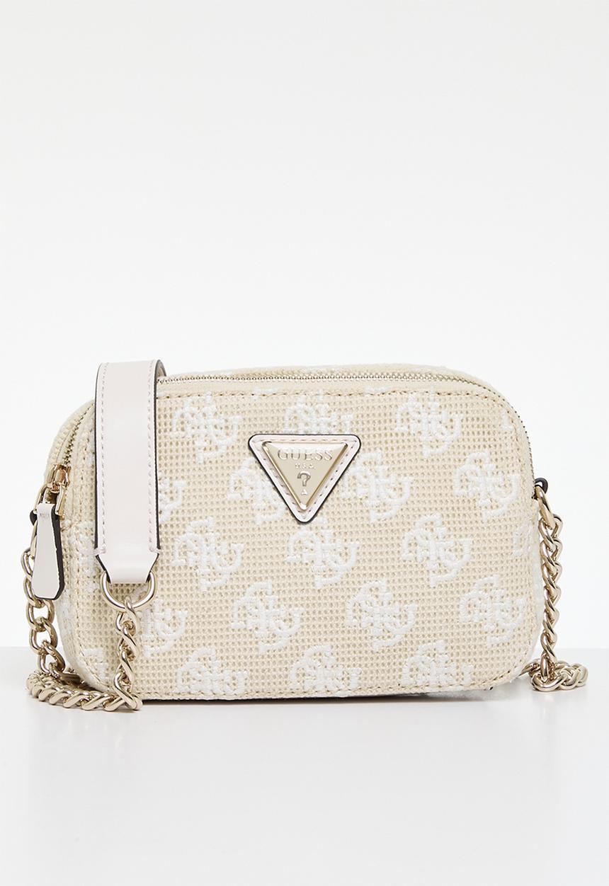 GUESS - Vikky ii camera crossbody - white logo