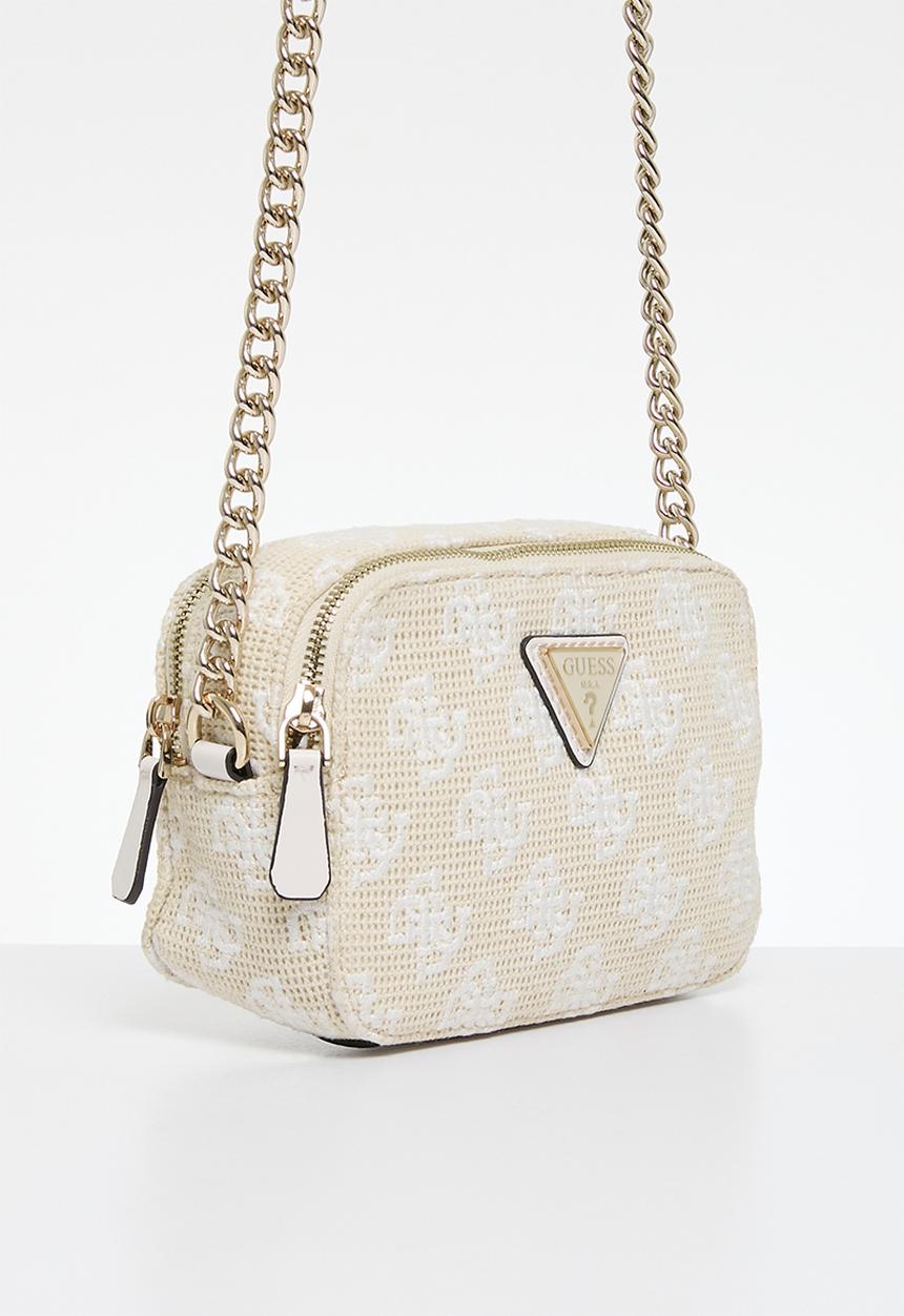 GUESS - Vikky ii camera crossbody - white logo