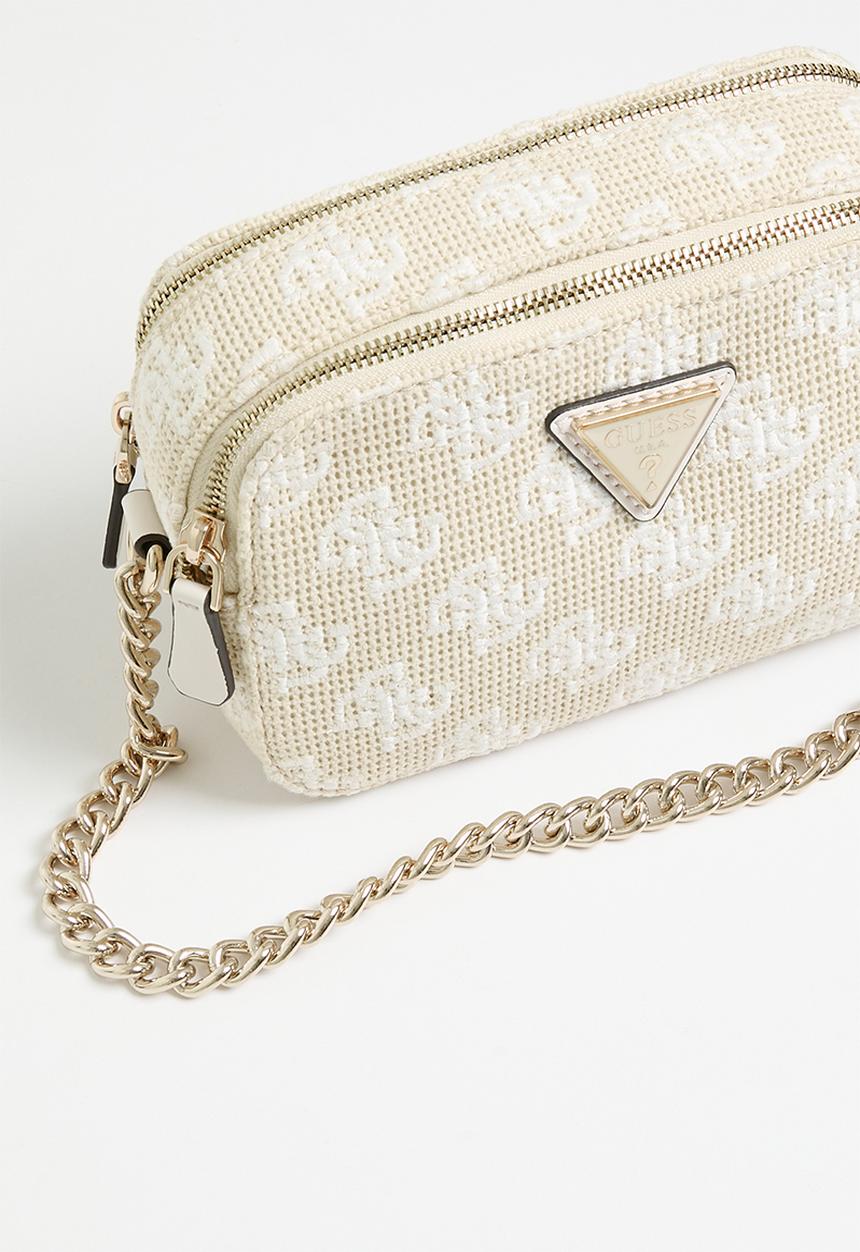GUESS - Vikky ii camera crossbody - white logo