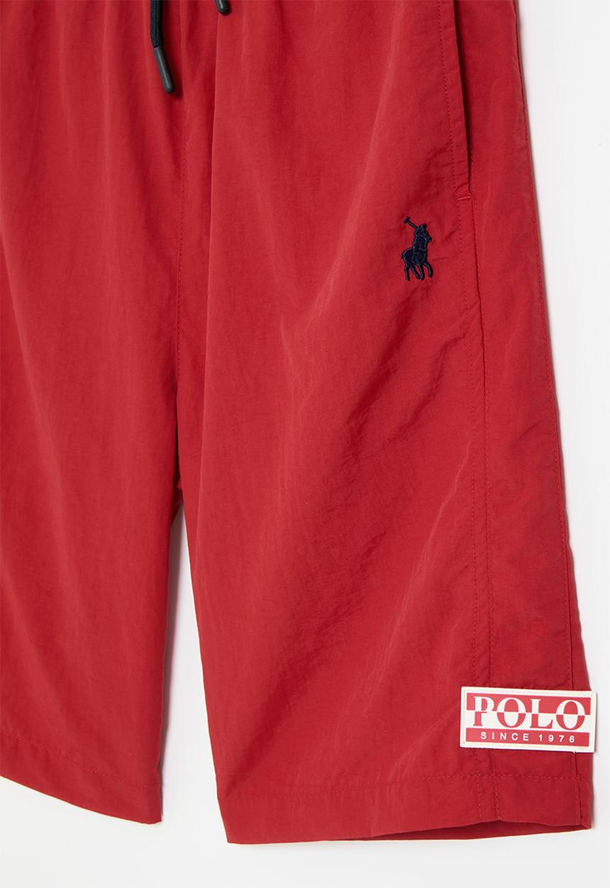 POLO - Boys dean beach short - red
