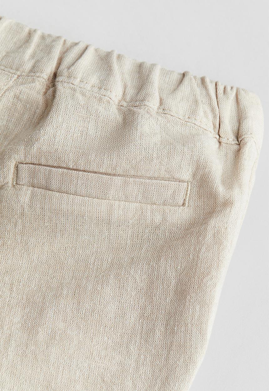 H&M - 3-Piece linen-blend set - light beige 