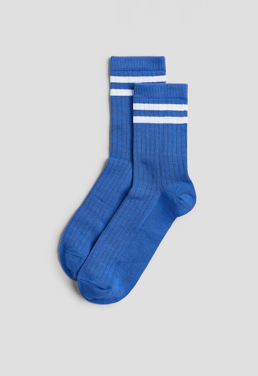 H&M - 7-Pack rib-knit socks - blue orange 