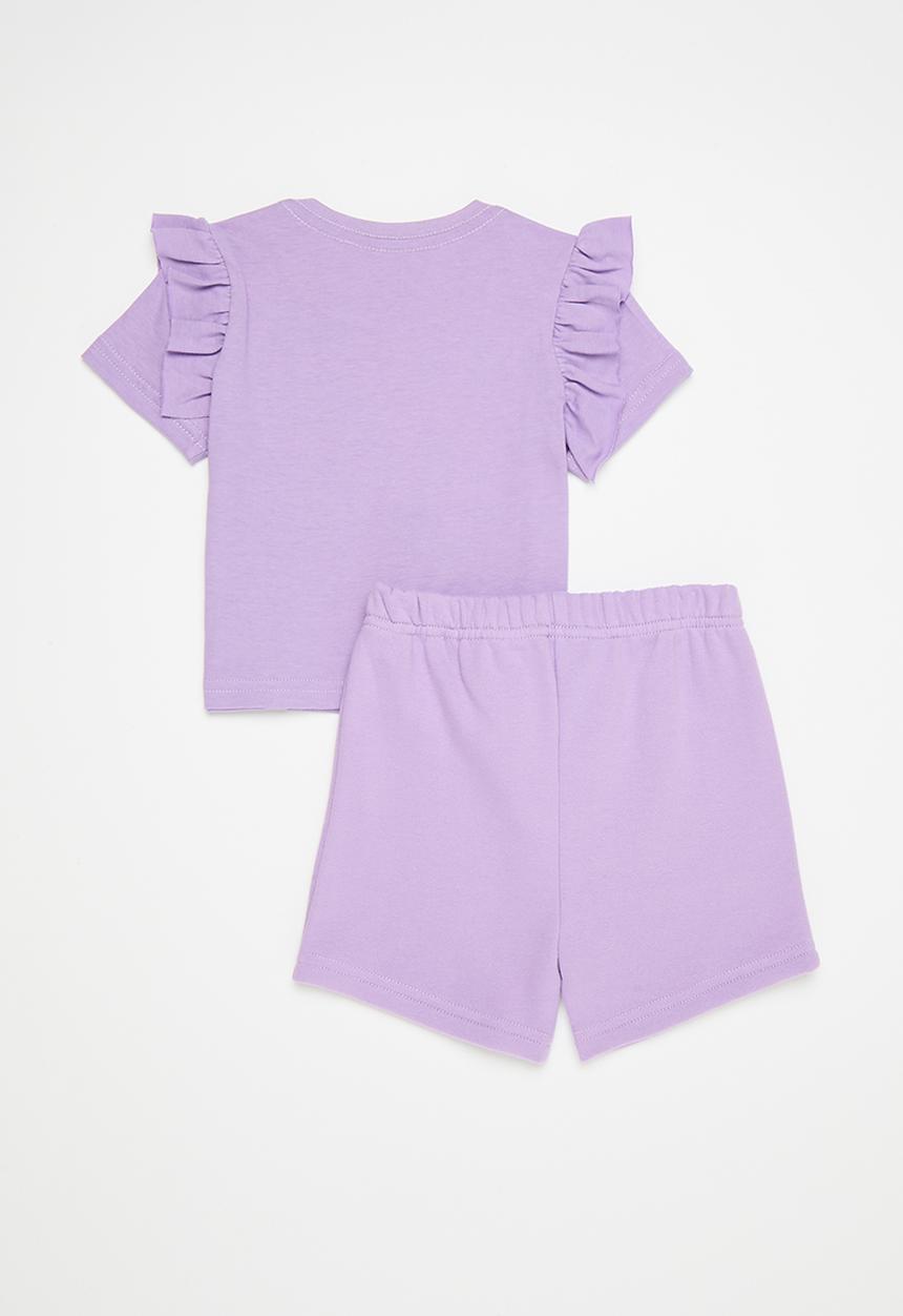 Pop Candy - Tee & short set - lilac