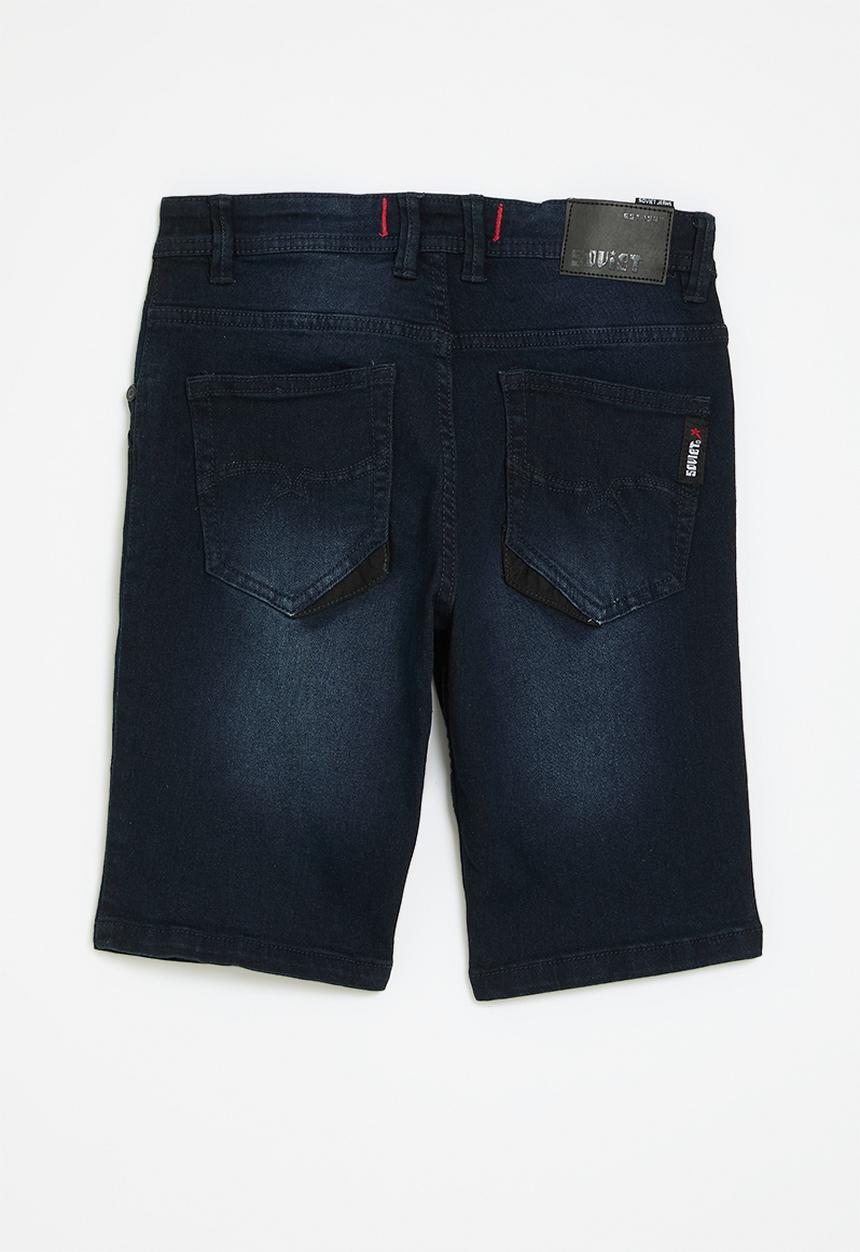 SOVIET - Boys denim short - indigo