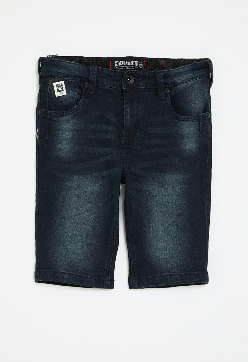 SOVIET - Boys denim short - indigo