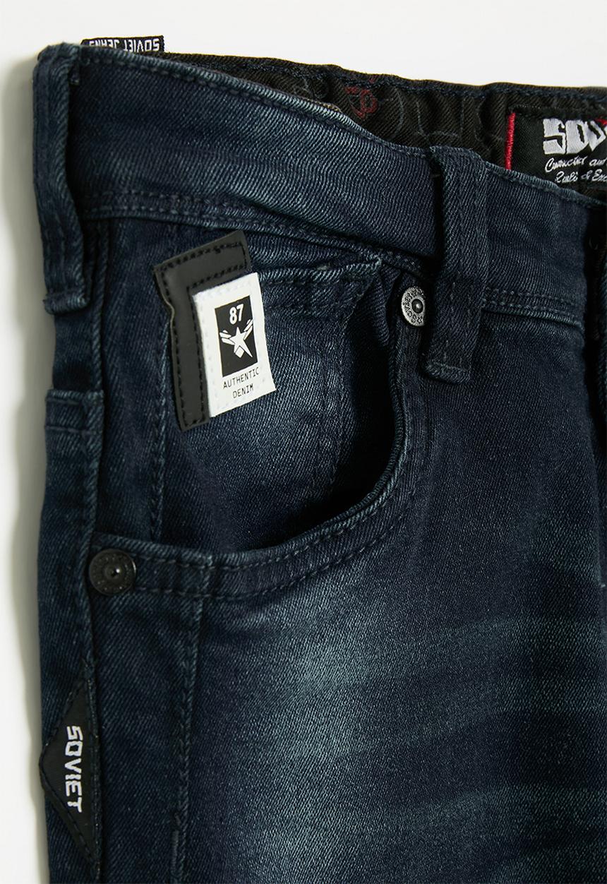 SOVIET - Boys denim short - indigo