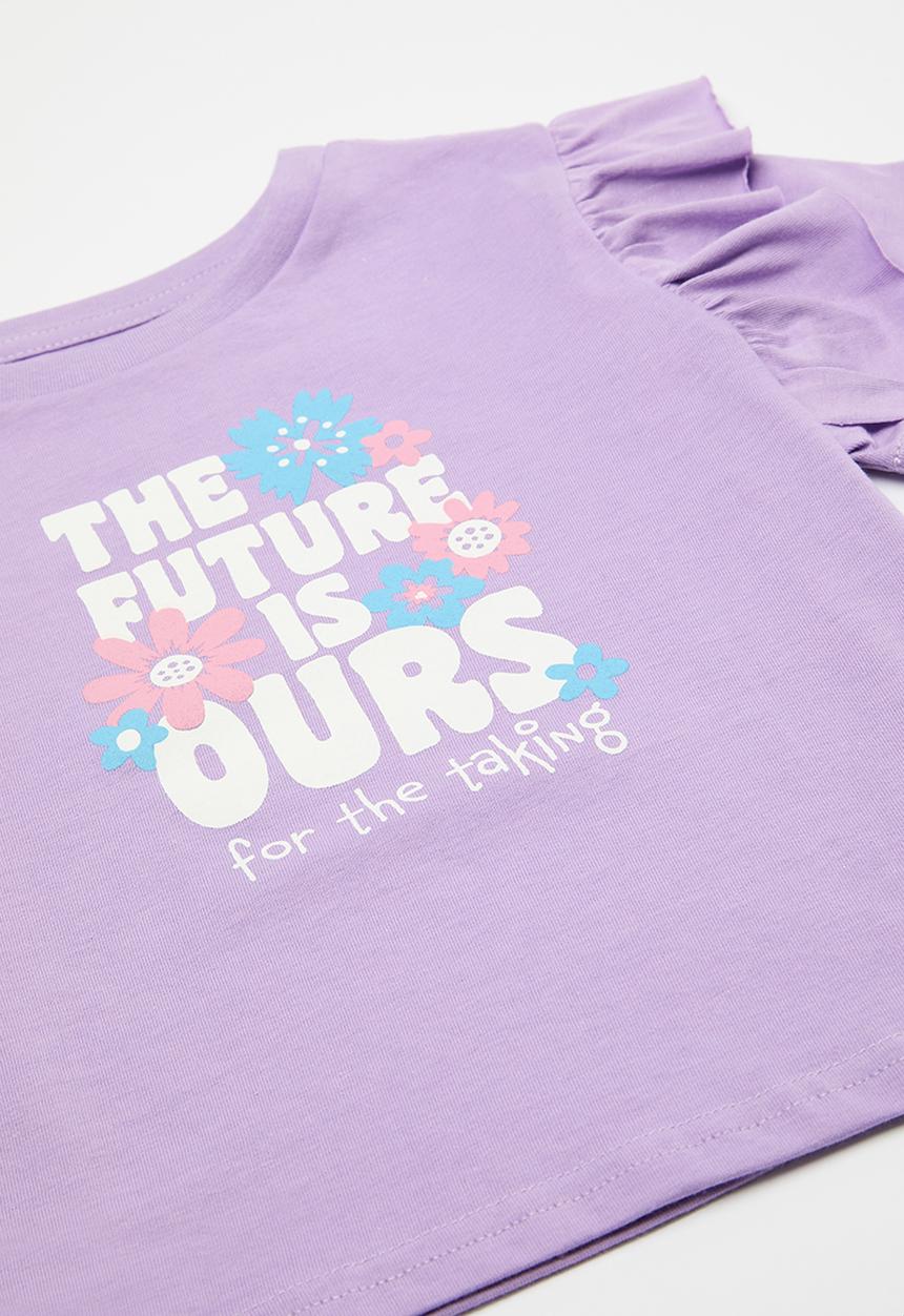 Pop Candy - Tee & short set - lilac