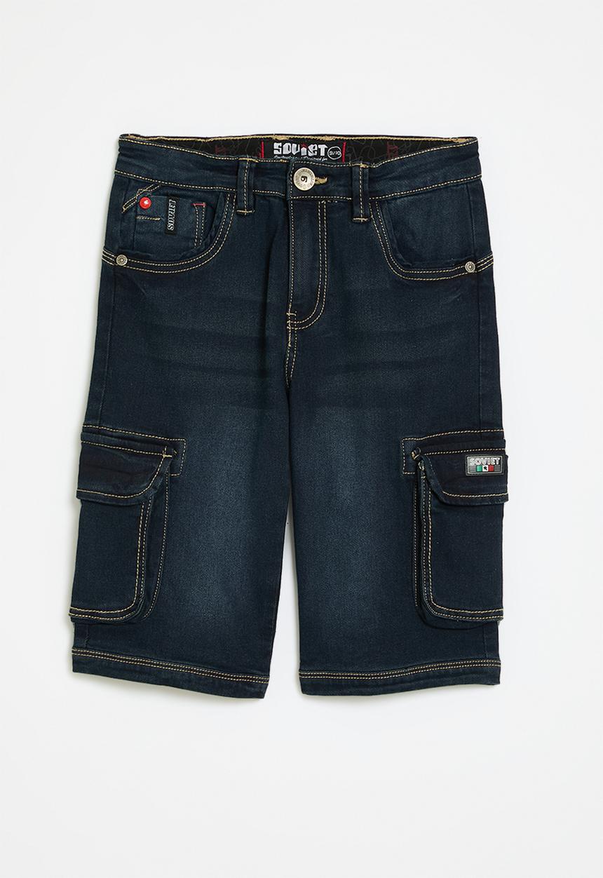 SOVIET - Boys denim short - indigo