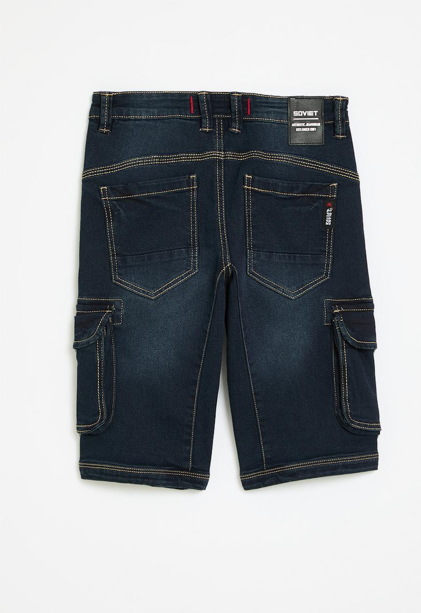 SOVIET - Boys denim short - indigo