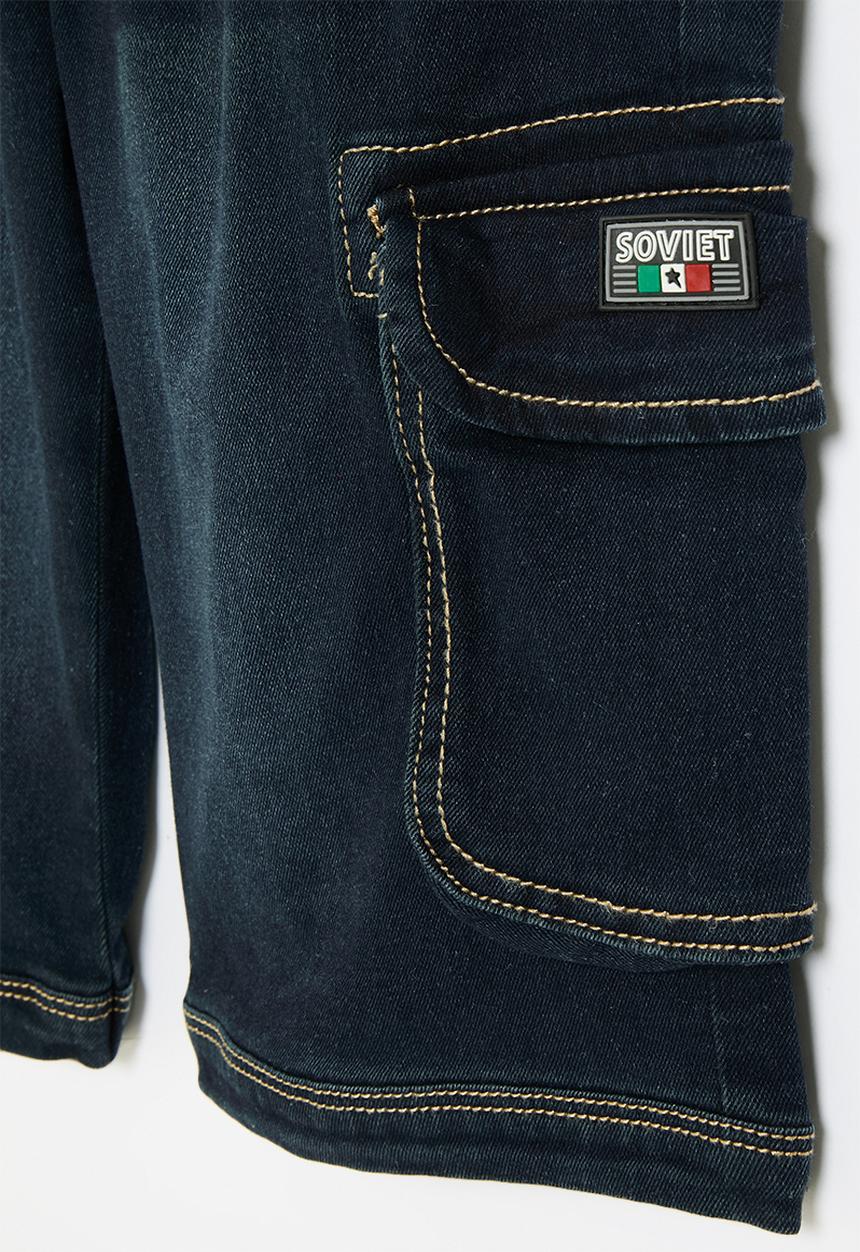SOVIET - Boys denim short - indigo