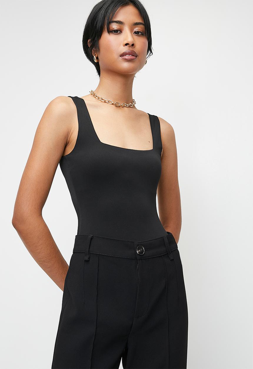 Superbalist - Square neck bodysuit - black