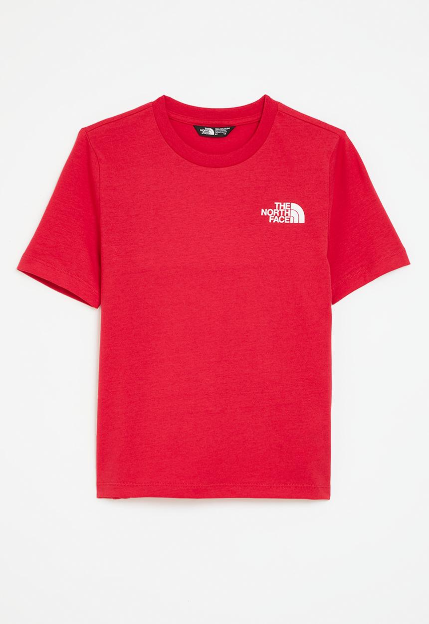 The North Face - Teen short sleeve simple dome tee - red