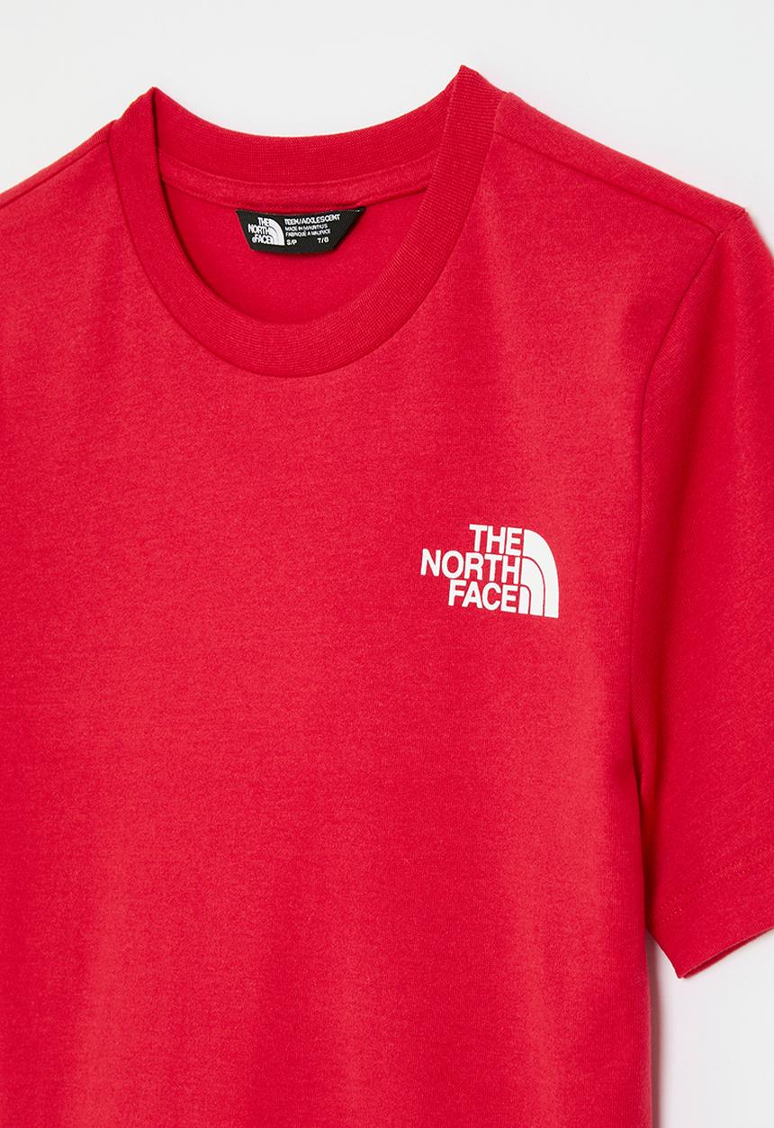 The North Face - Teen short sleeve simple dome tee - red