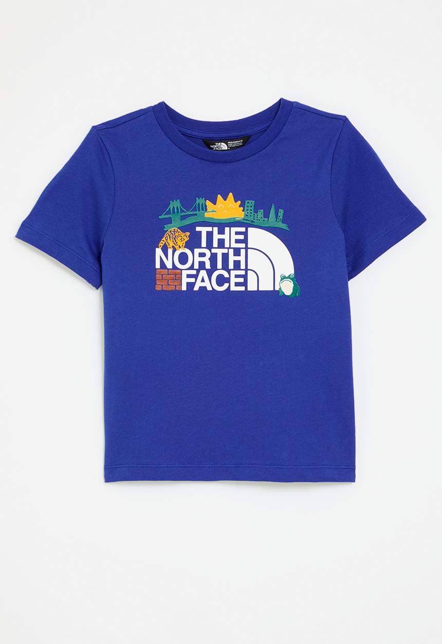 The North Face - Kid Trail Map Graphic Short Sleeve Tee - Blue