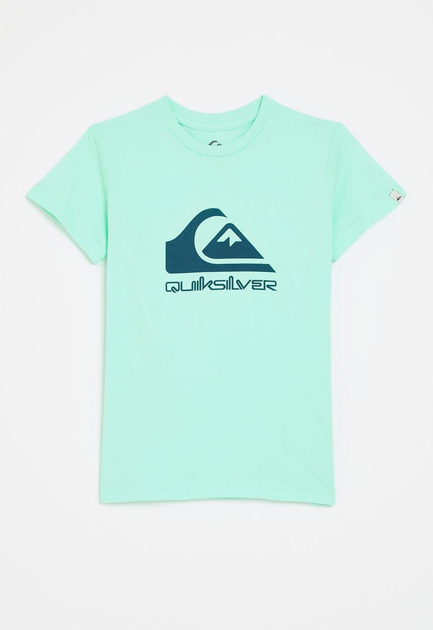 Quiksilver - Corp logo short sleeve boys - beach glass