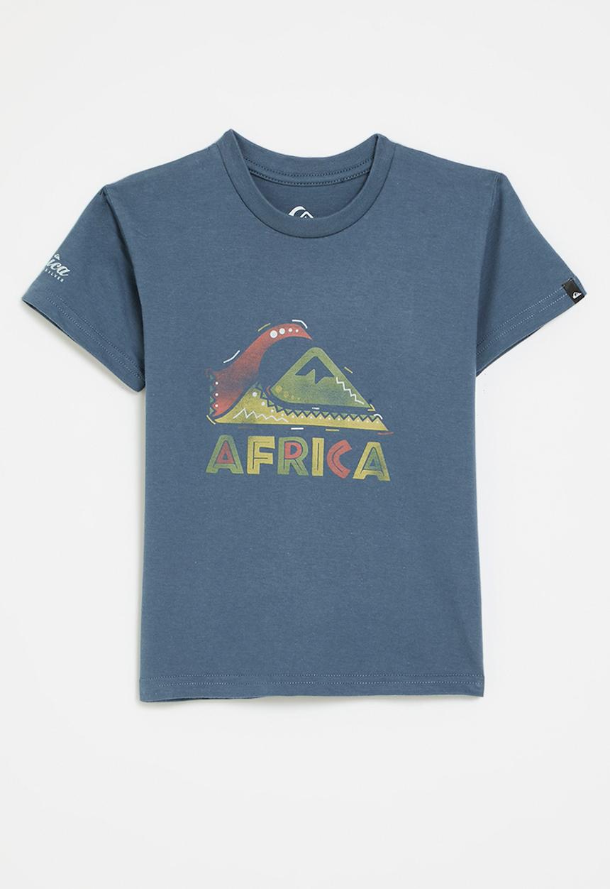 Quiksilver - Africa tribal short sleeve tee pre boy - vintage indigo