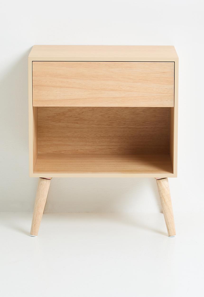 Sixth Floor - Junta wooden  bedside table - natural 
