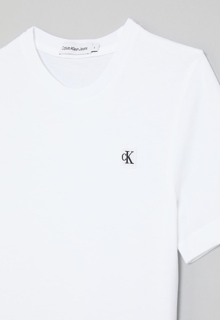 Calvin Klein - Ckjk mono mini badge reg T-shirt kids - bright white