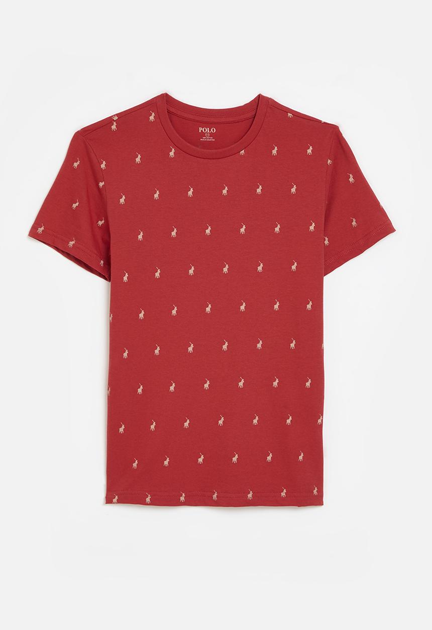 POLO - Boys sebastian monogram short sleeve tee - samba red