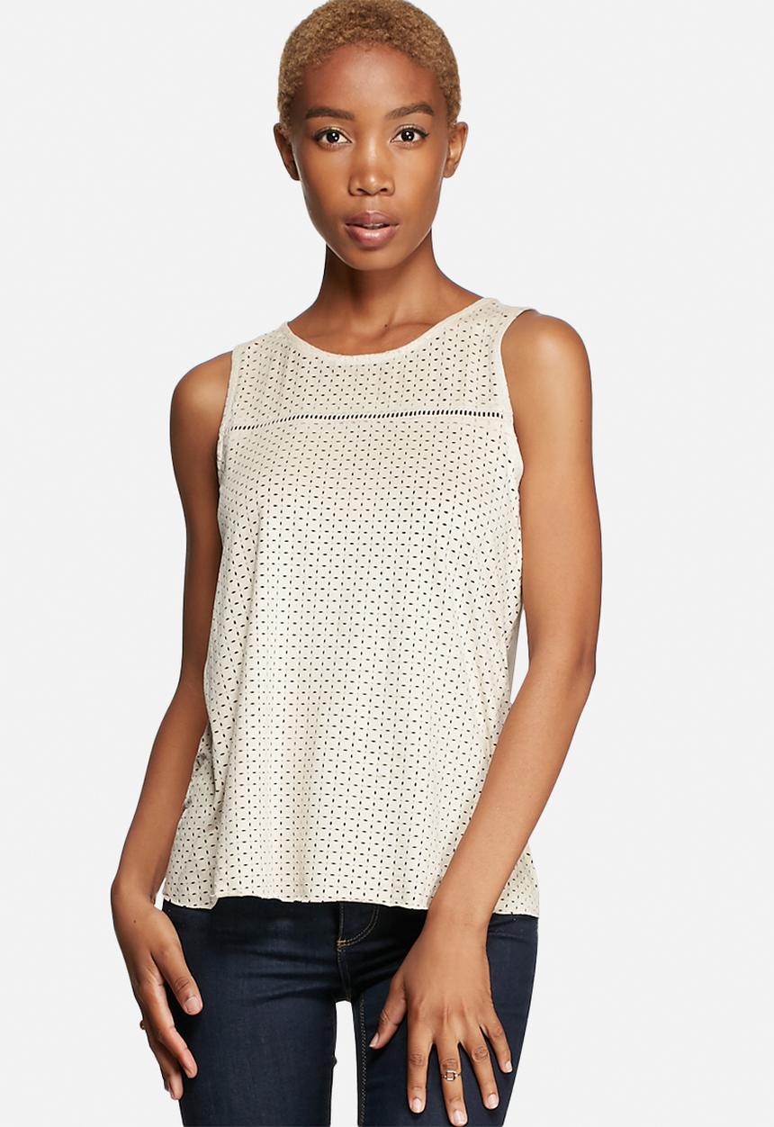 ONLY - Macy Faux Suede Lazercut Top