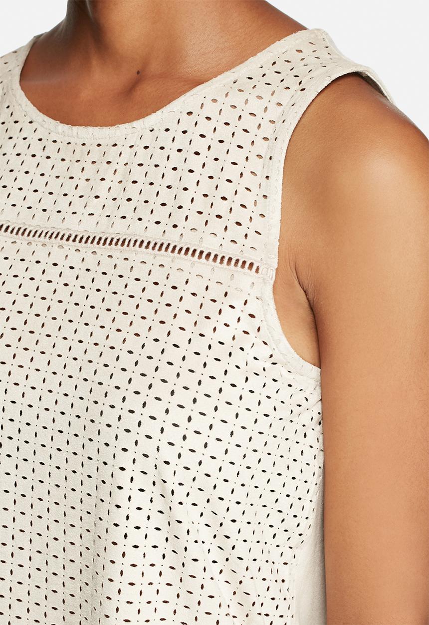 ONLY - Macy Faux Suede Lazercut Top