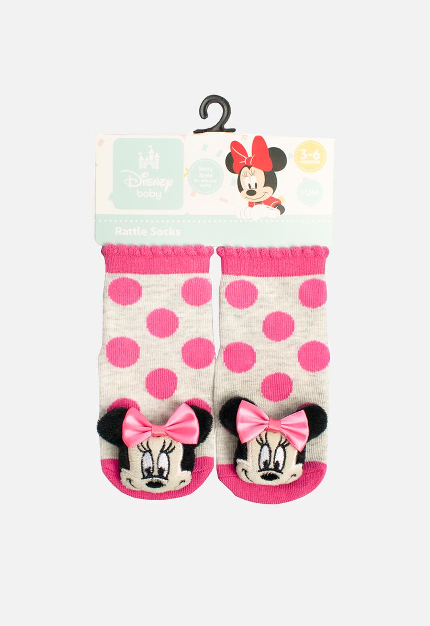 Character Group - Minnie mouse rattle socks - pink