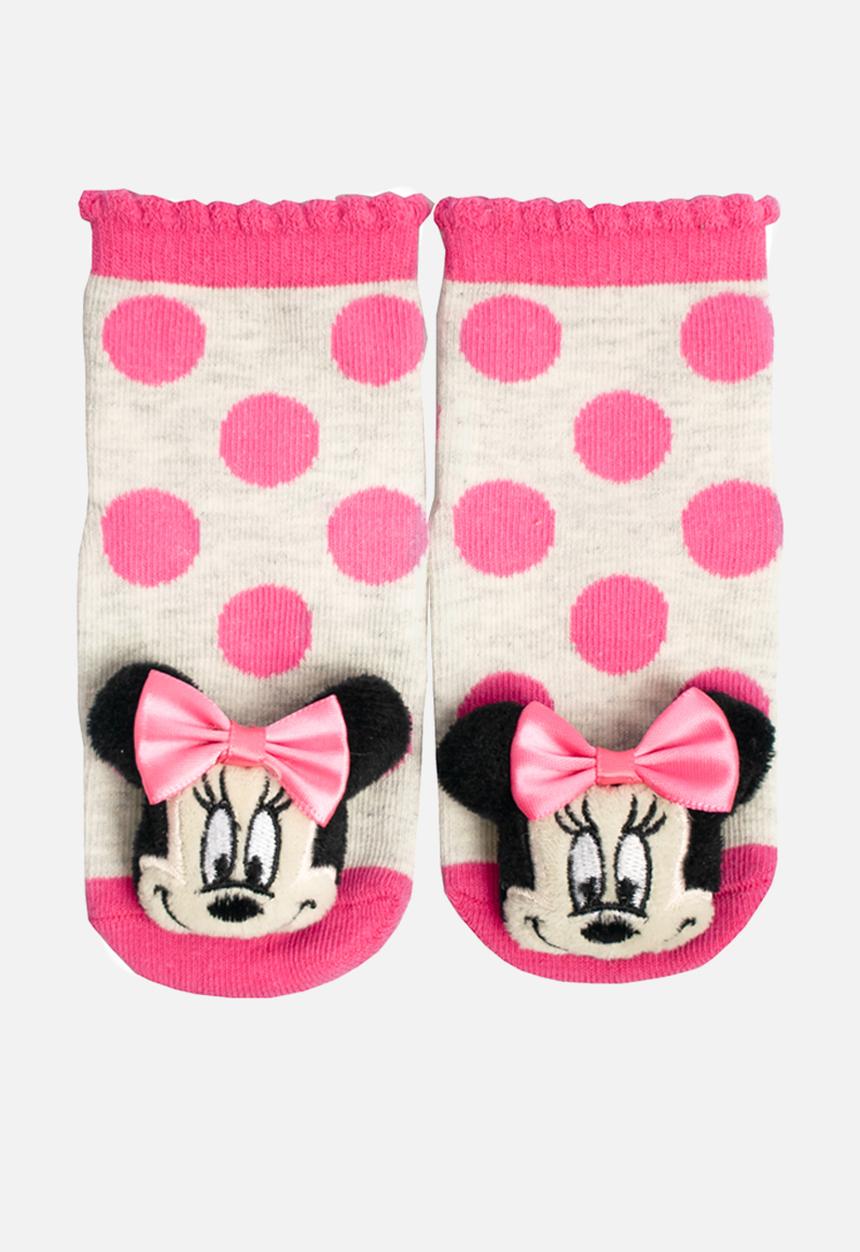 Character Group - Minnie mouse rattle socks - pink