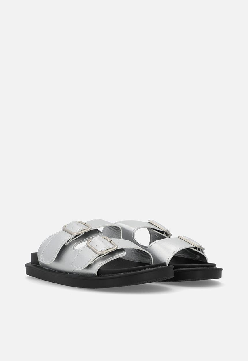 Pop Candy - Double buckle slides - silver