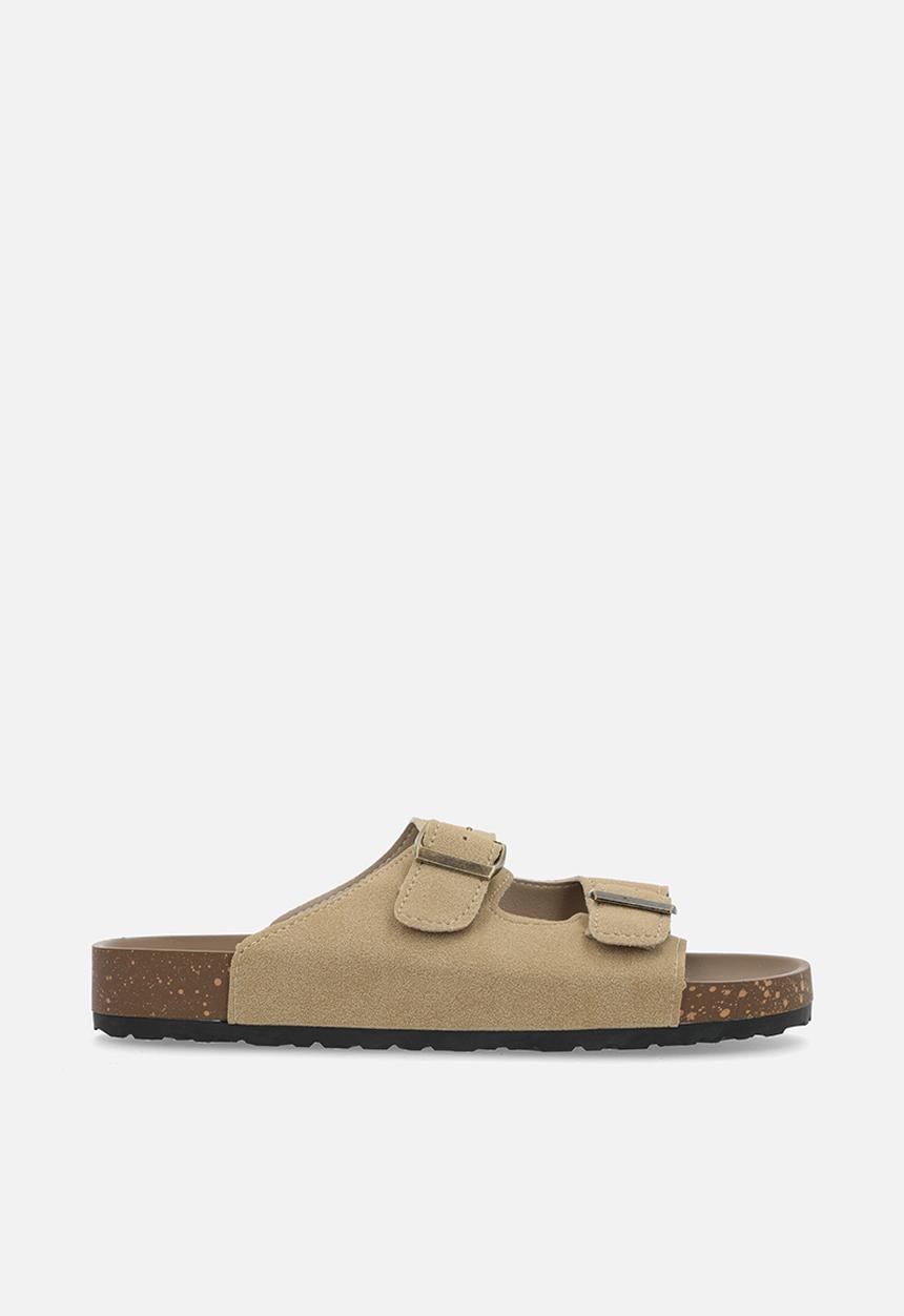 Pop Candy - Double buckle slides - beige