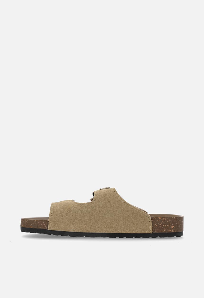Pop Candy - Double buckle slides - beige