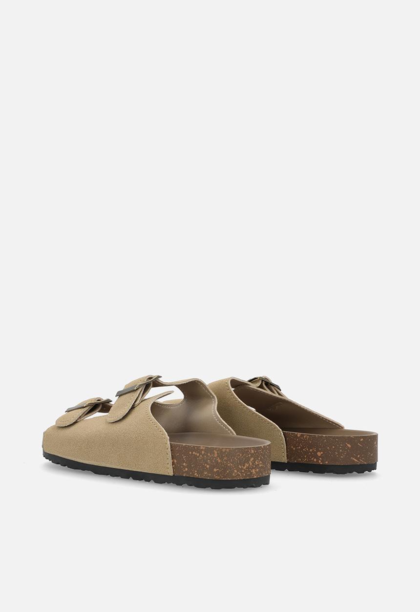 Pop Candy - Double buckle slides - beige