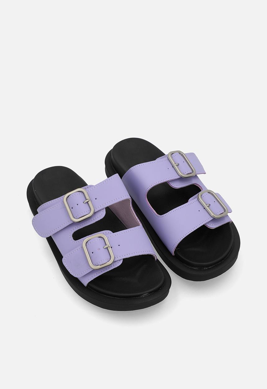 Pop Candy - Double buckle slides - lilac