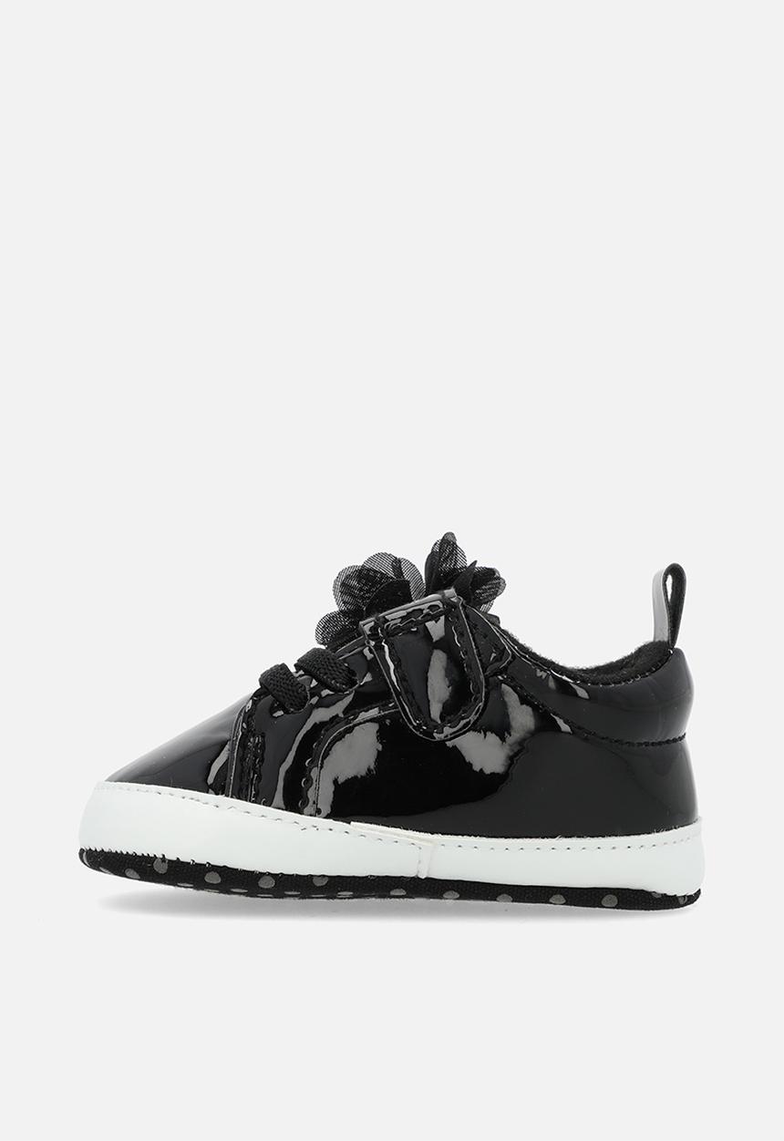 Pop Candy - Patent lace up sneakers - black