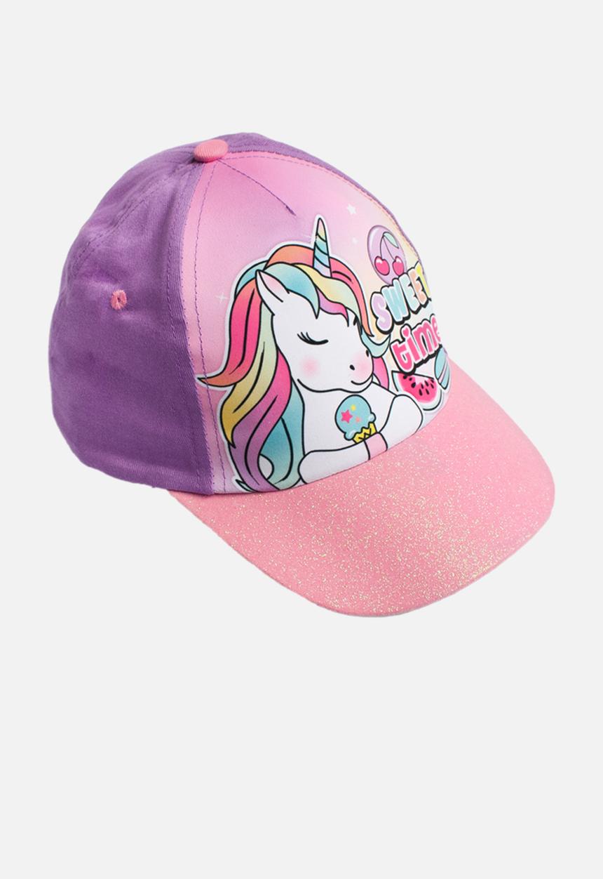 Character Group - Sweet unicorn peak cap - pink