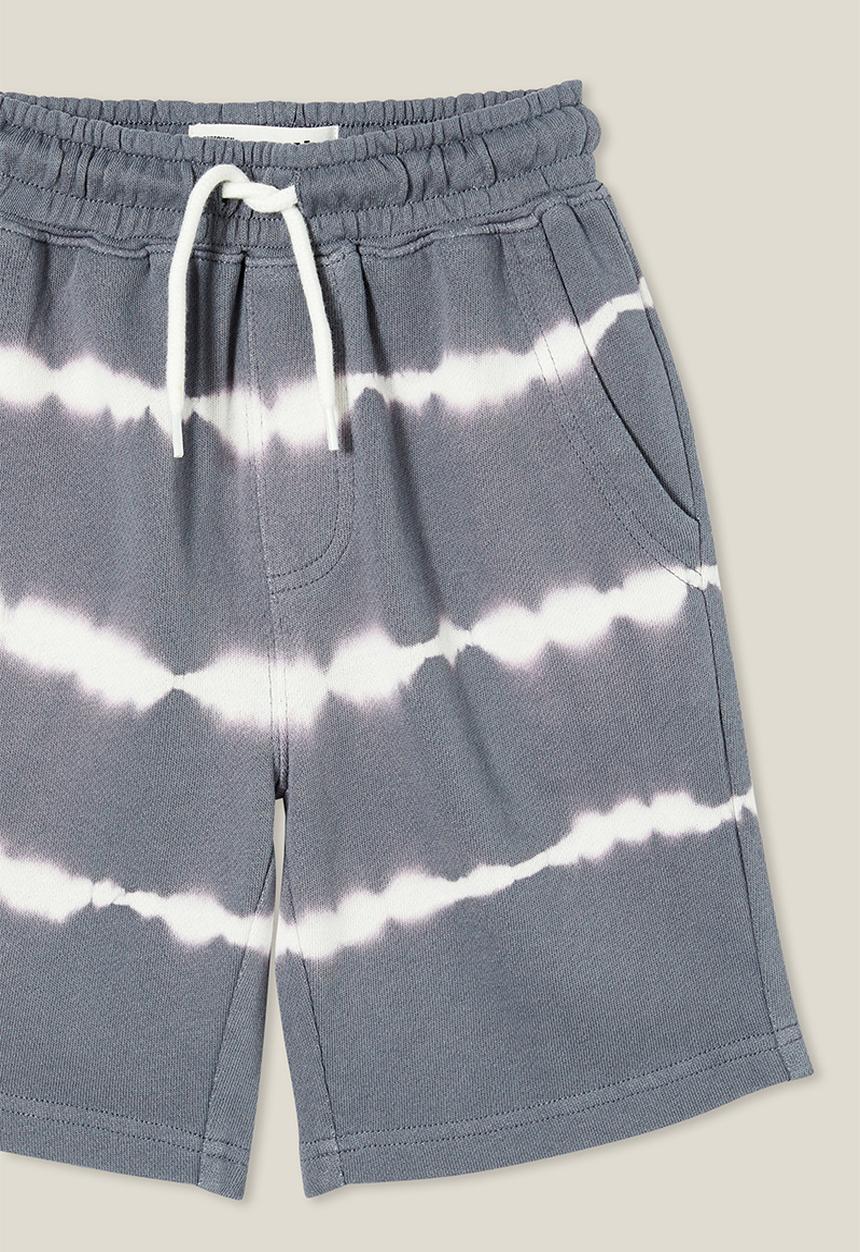 Cotton On - Harlow longline fleece short - steel/vanilla tie dye