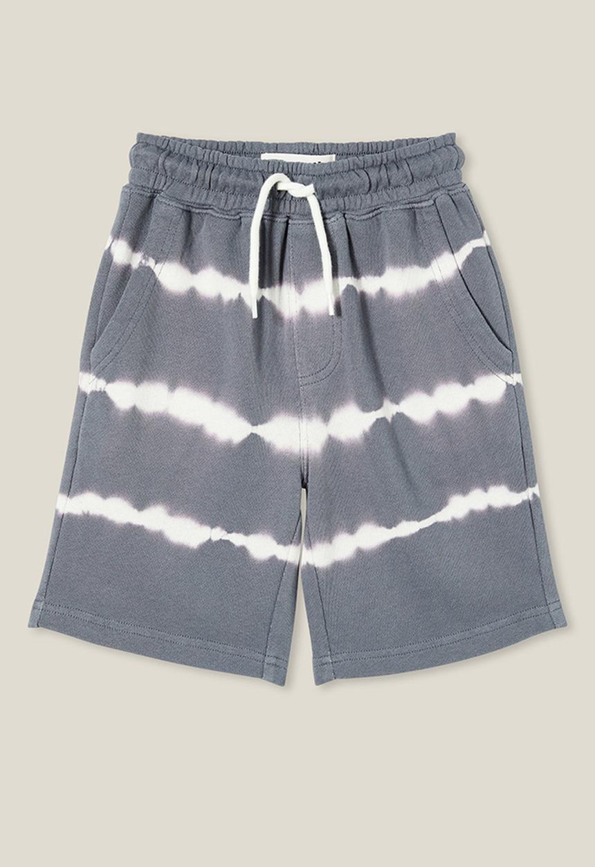 Cotton On - Harlow longline fleece short - steel/vanilla tie dye