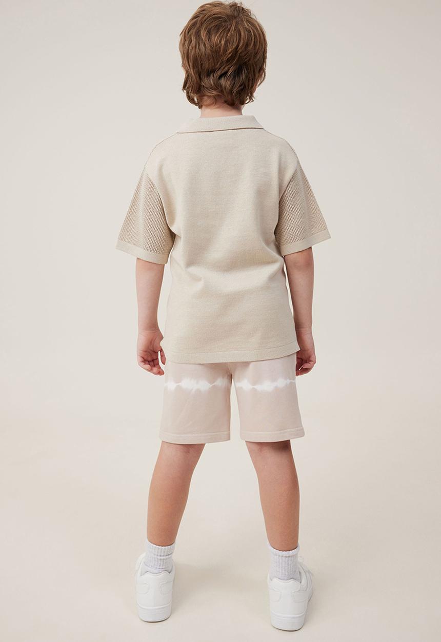 Cotton On - Harlow longline fleece short - rainy day/vanilla tie dye