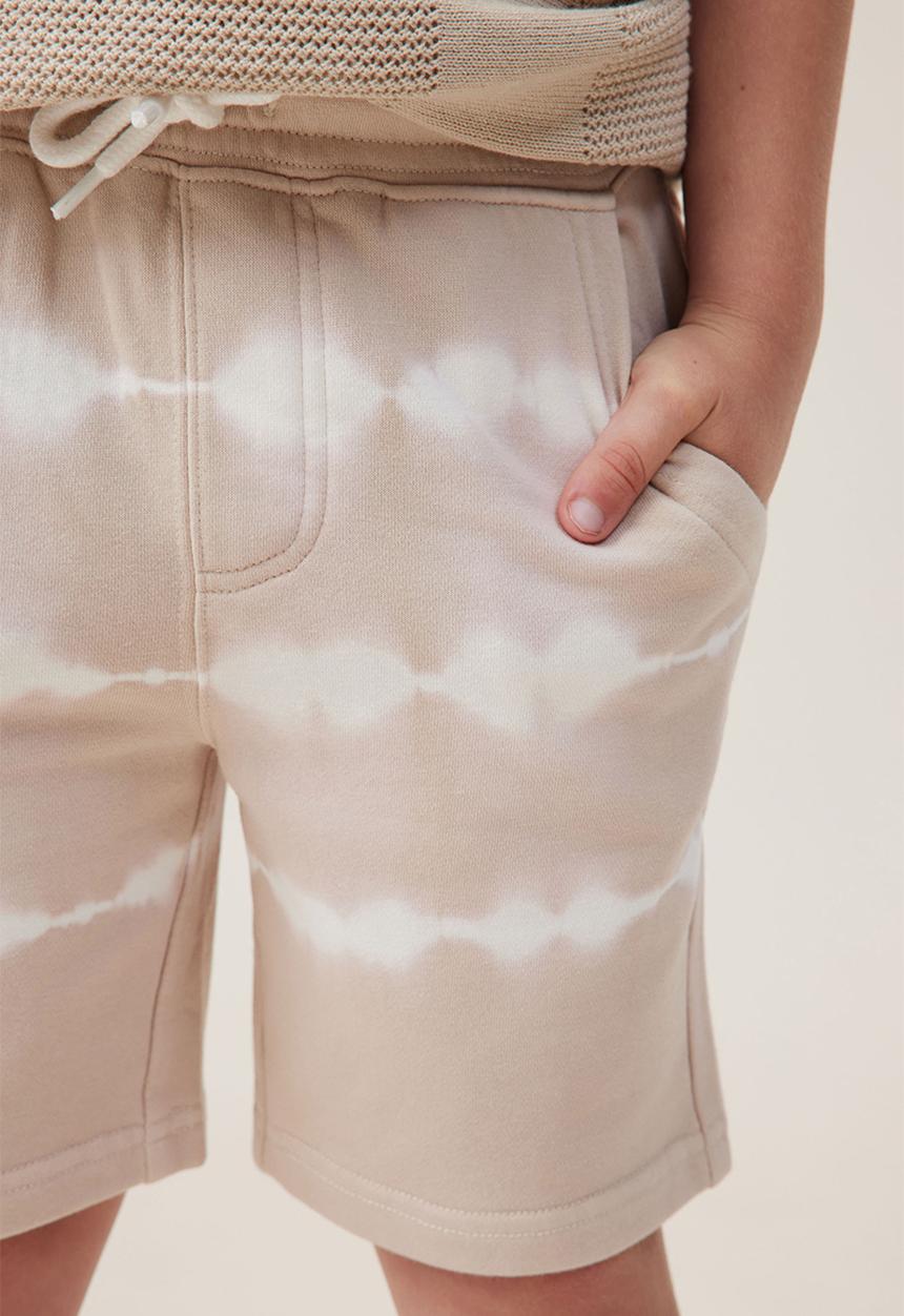 Cotton On - Harlow longline fleece short - rainy day/vanilla tie dye