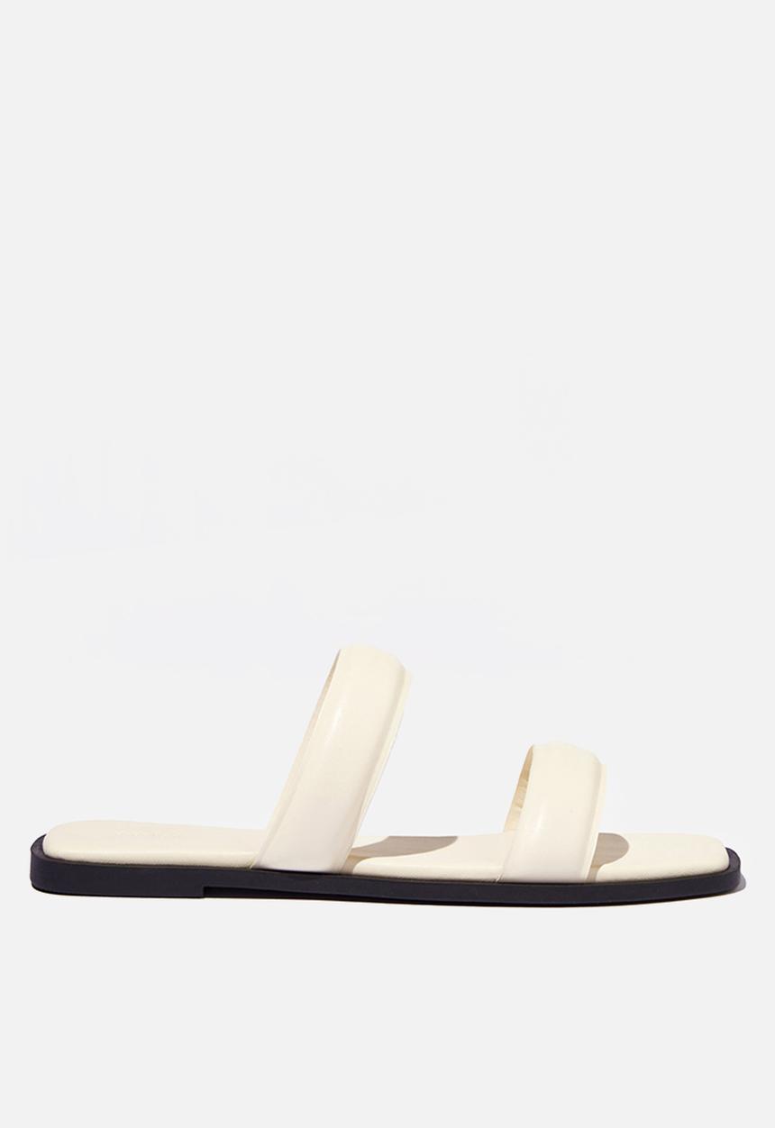 Cotton On - Palma padded slide - ecru smooth