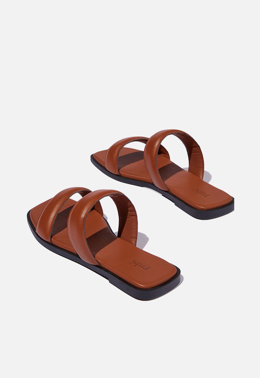 Cotton On - Palma padded slide - tan smooth