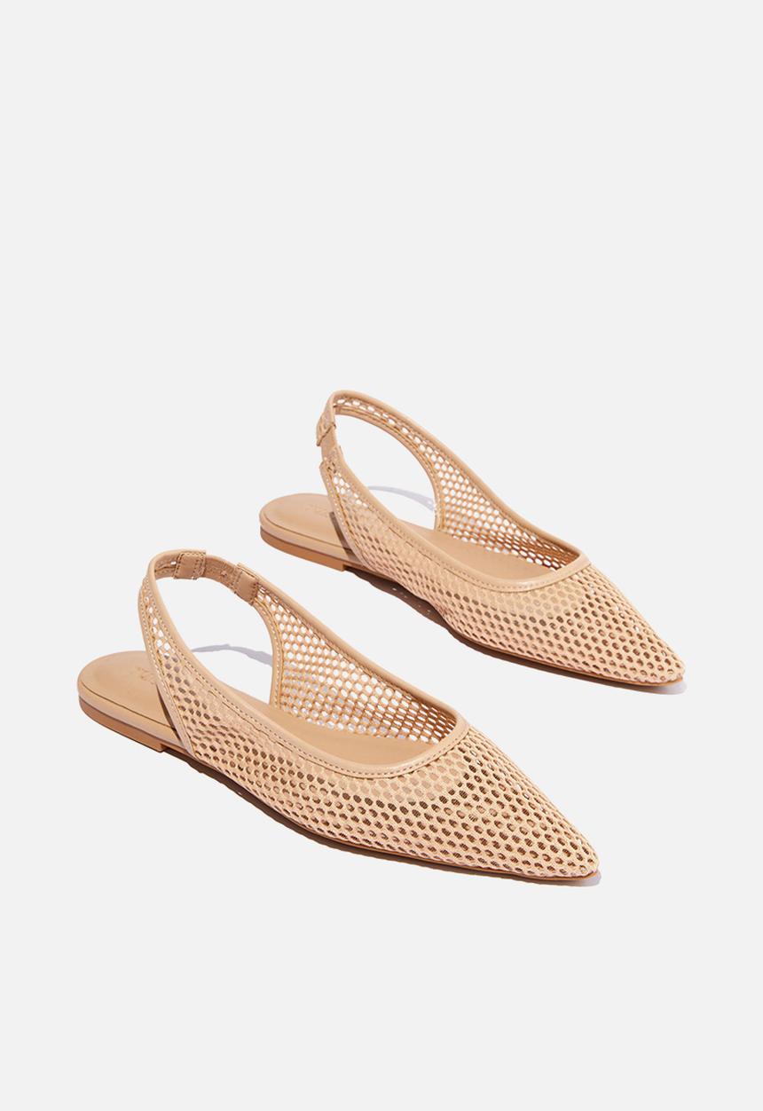 Cotton On - Zadie slingback point - camel fine mesh