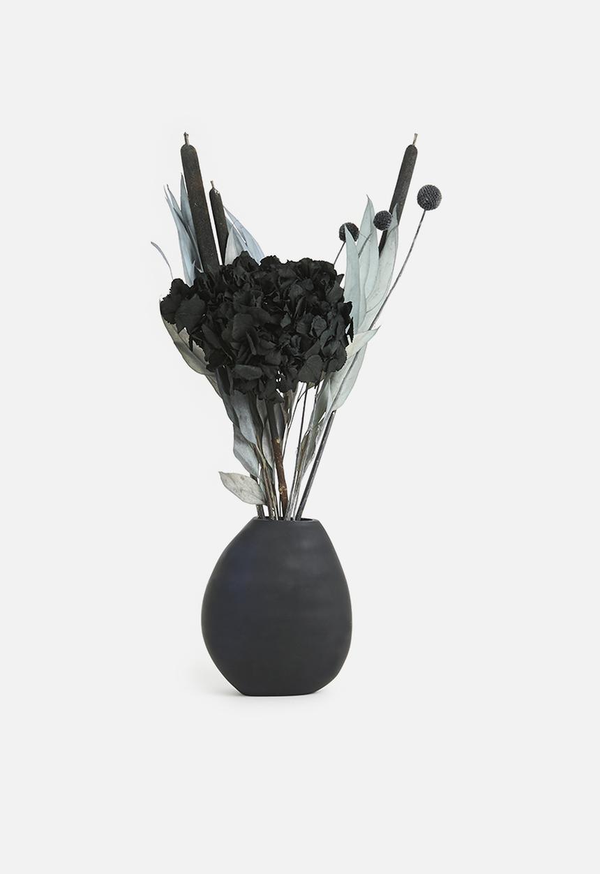 Bloom Space - Winter Large Dried Floral Arrangement - Charcoal