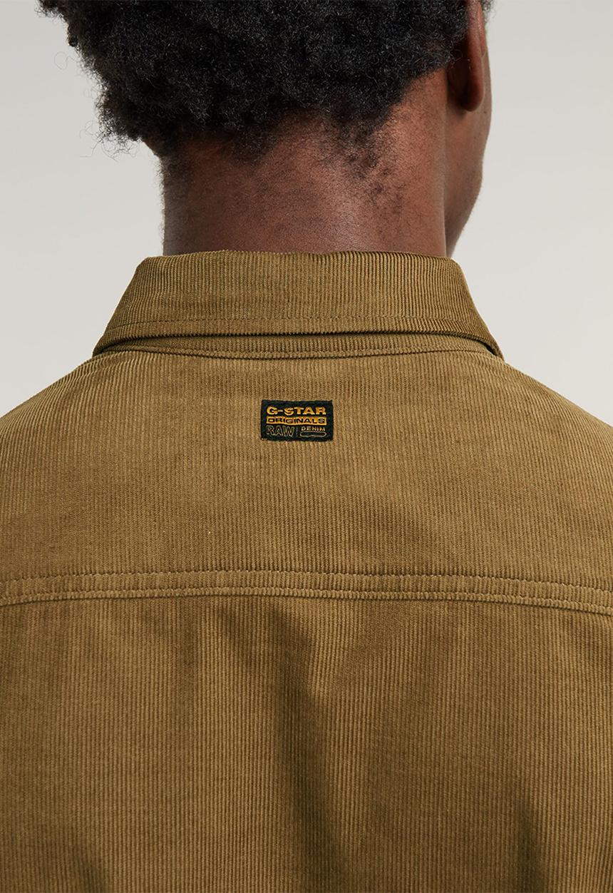 G-STAR - Clean Regular Shirt long sleeve - kangaroo