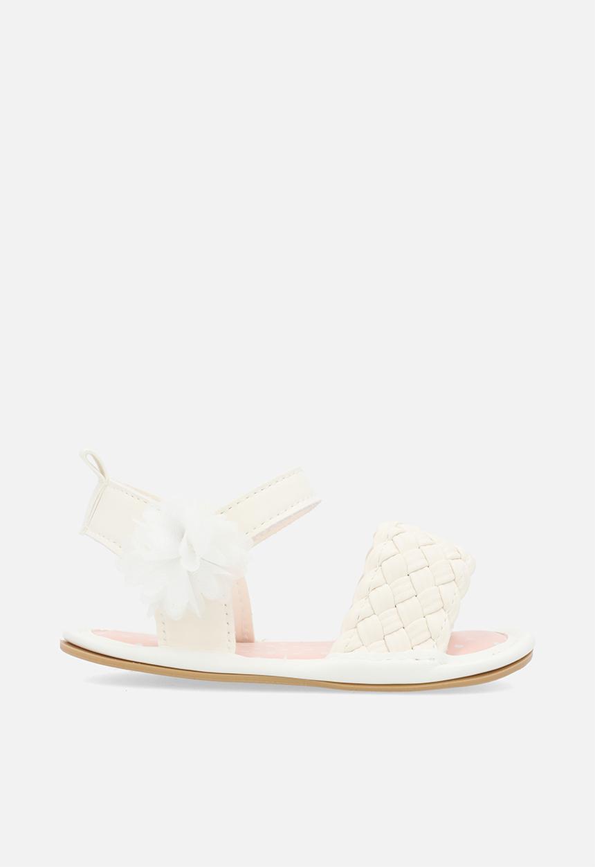 Pop Candy - Braided sandals-white
