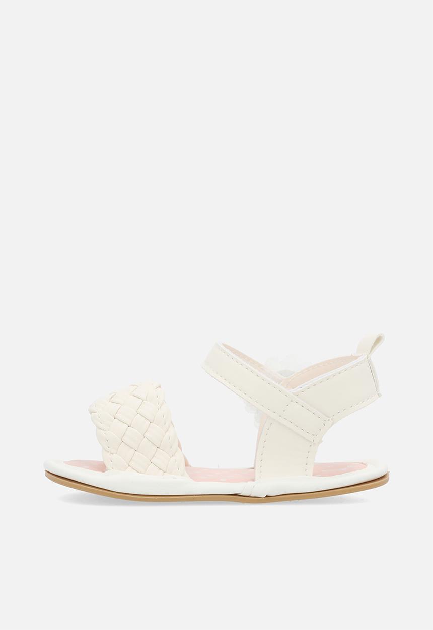 Pop Candy - Braided sandals-white