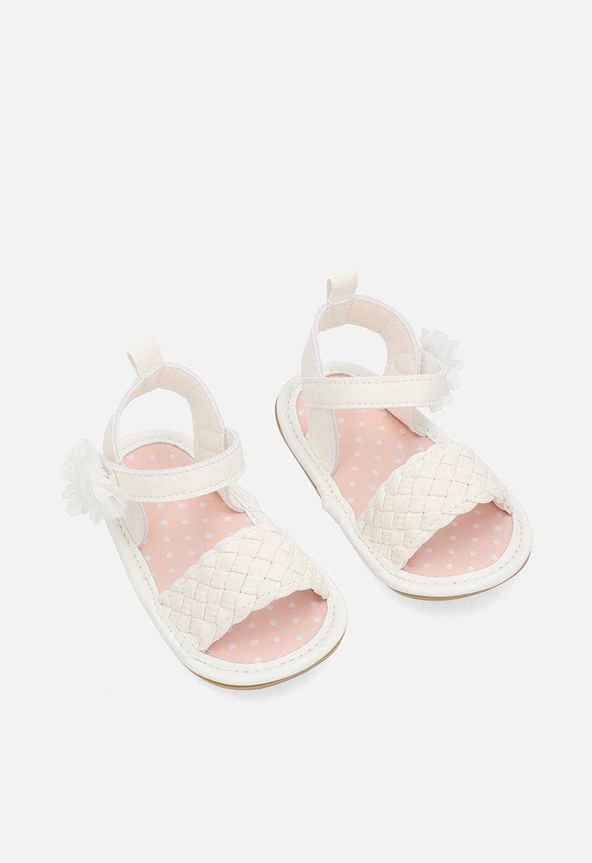 Pop Candy - Braided sandals-white