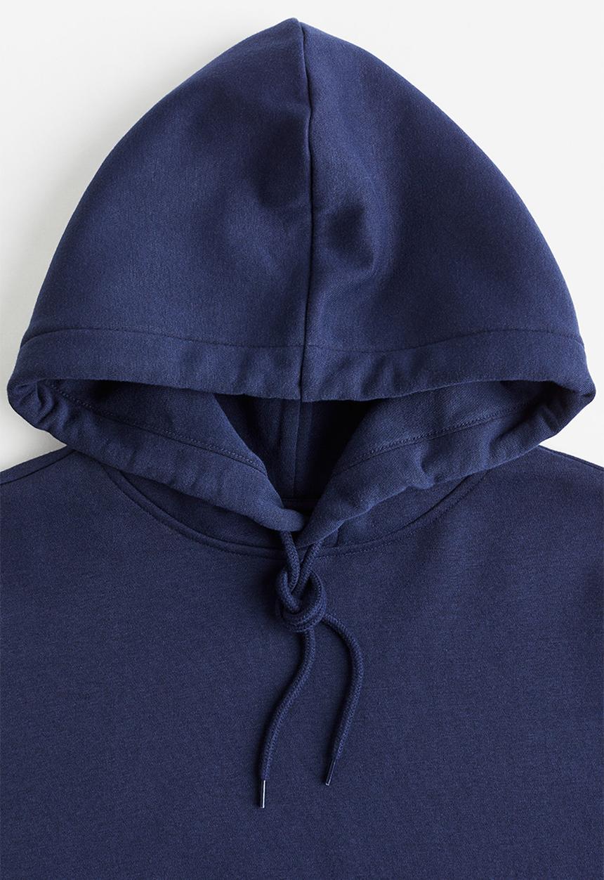 H&M - Loose fit hoodie - navy blue 