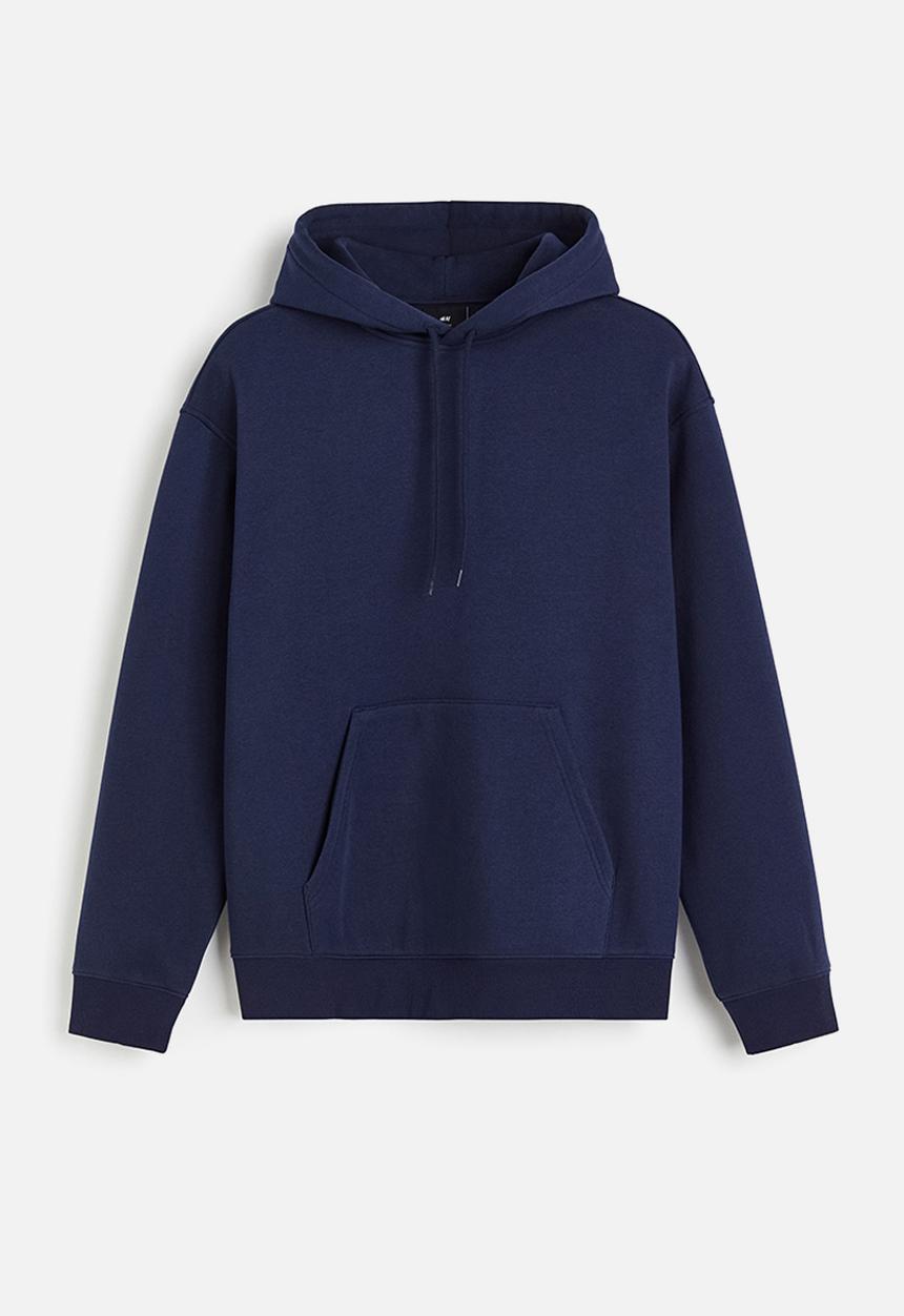 Loose fit hoodie - navy blue - 0970819074