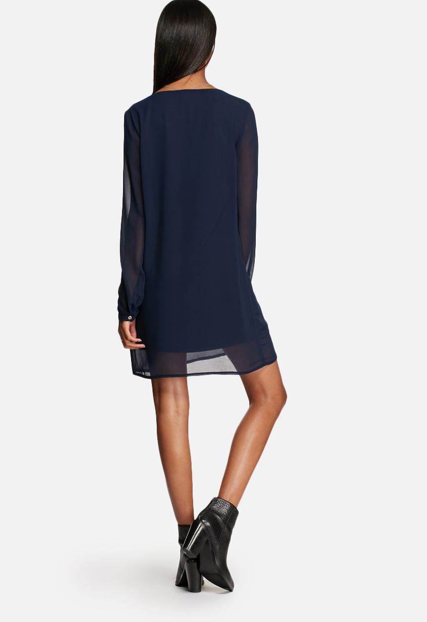 dailyfriday - Chiffon Long Sleeve Dress